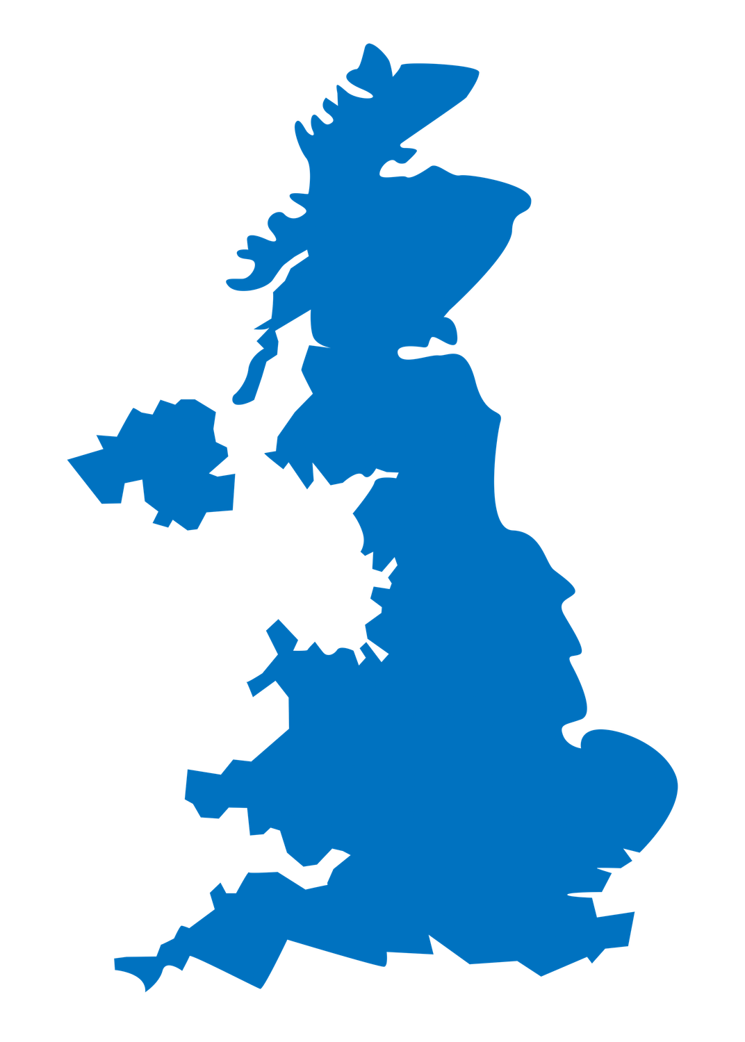 blue uk map