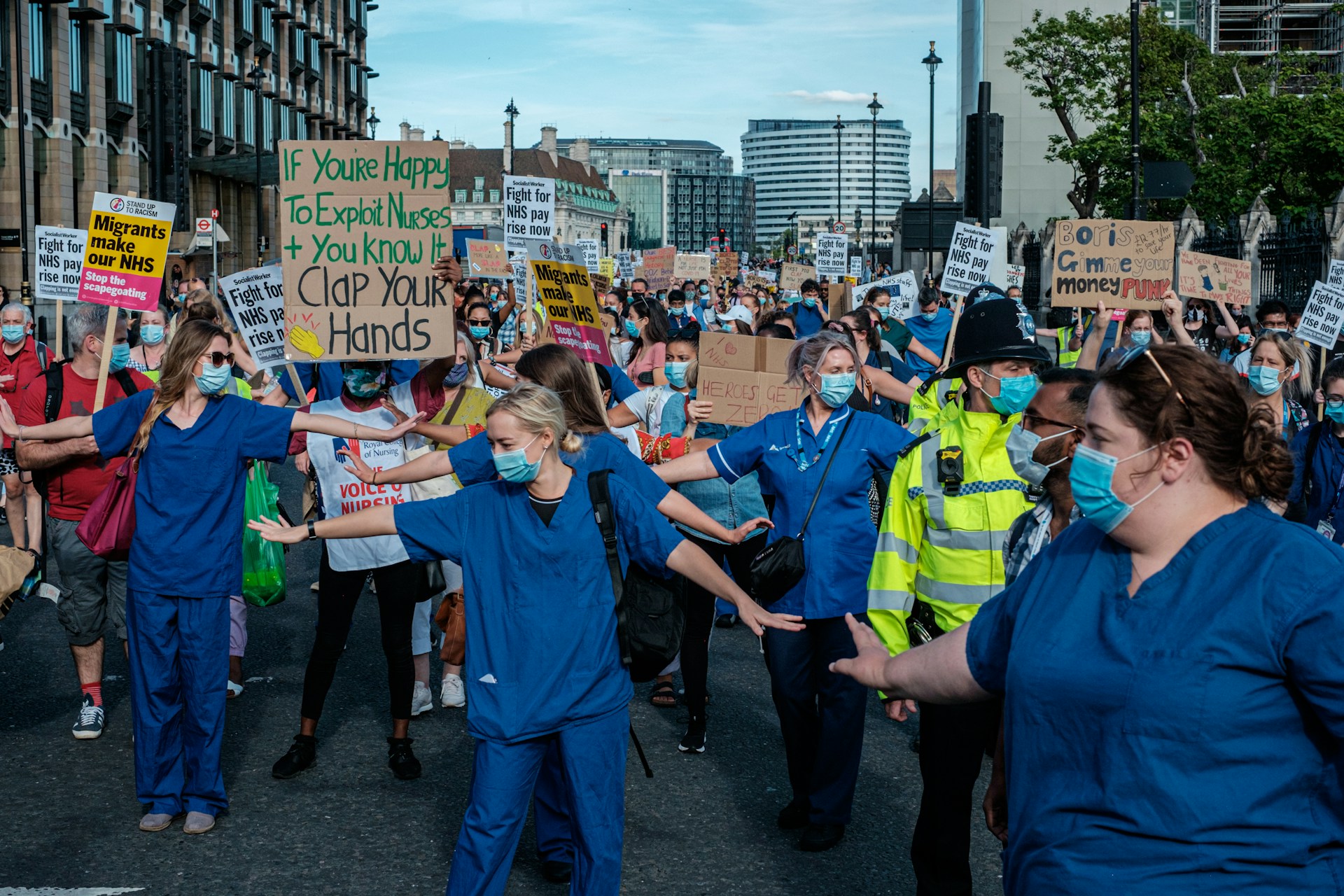 nhs protest